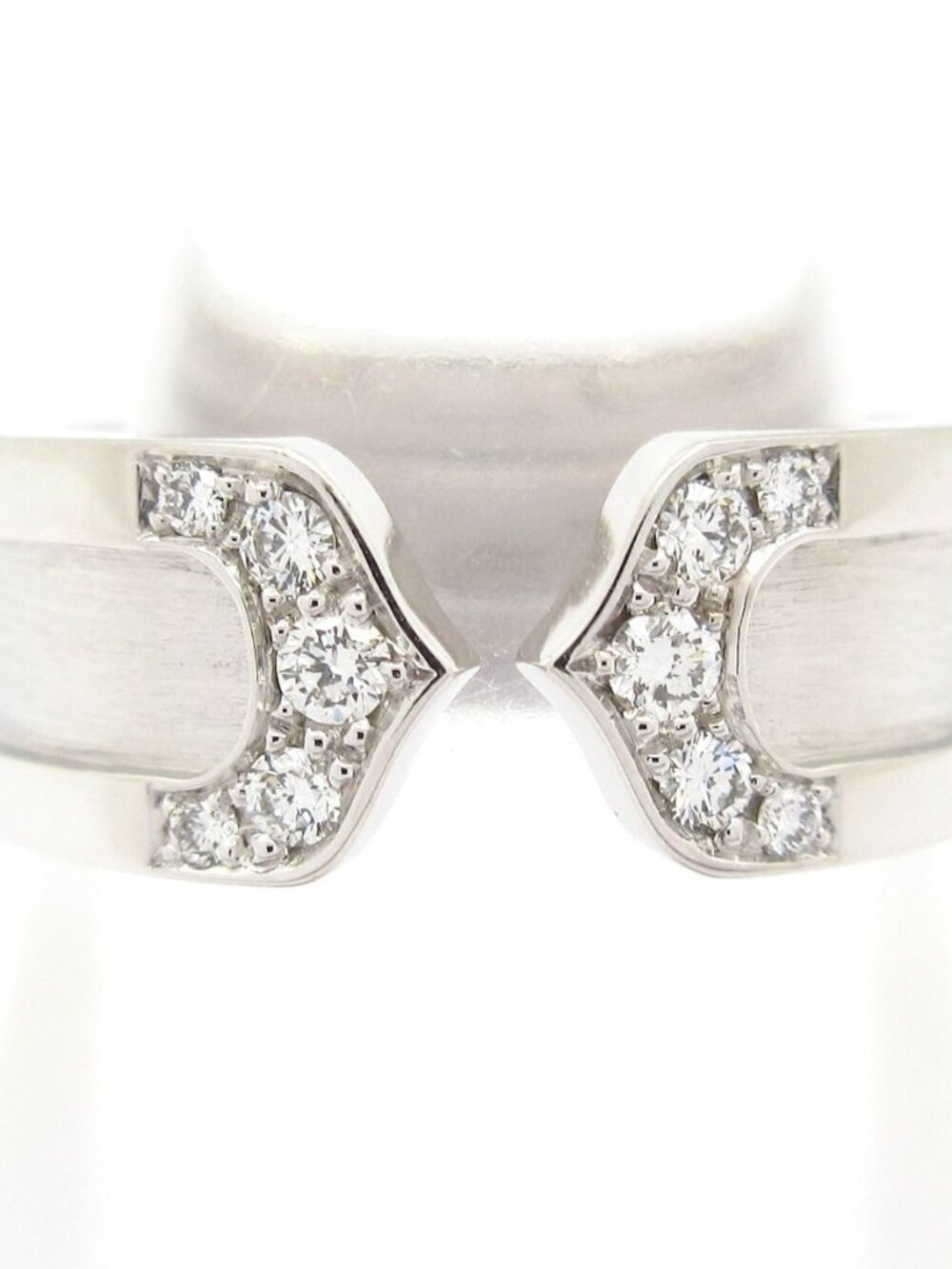 Cartier Ring C2 18k White Gold Diamond